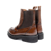 Pregunta Stivaletto in Pelle Cognac